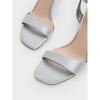 Fashion New Style Summer Ladies Sexy Thin Heel Sandals Women's Fashion Bow High Heels Solid Color Sexy Sandals Yellow Pumps Women Shoes