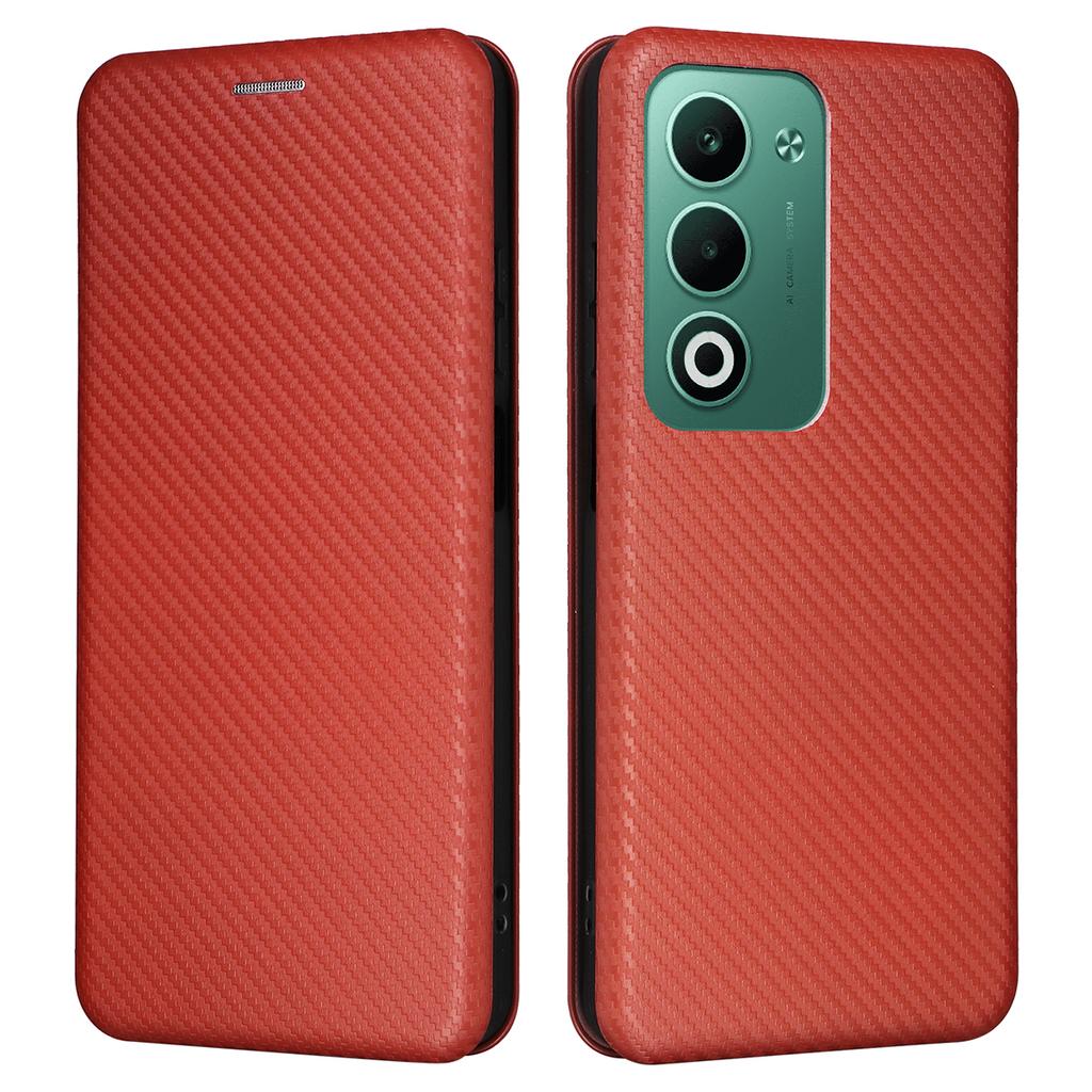 Pentru Oppo A5 5G/4G Husă Textură Fibră de Carbon Rezistentă la Cădere Piele PU Acoperire Telefon