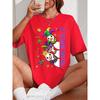 Let The Good Times Roll Mardi Goose Print Women T-Shirt Casual Breathable Short Sleeve Cotton Loose Tops O-Neck T Shirts