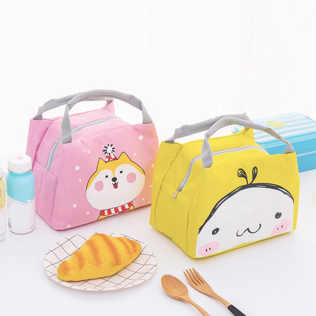 Adult Kids Lunch Bag Insulated Cool Bag Portable Picnic Bag School Lunch Box