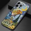 Van Gogh Starry Sunflowers Silicone Phone Case for Apple iPhone 15 Pro Max 1413 11 Pro 12 Mini SE X XS Max XR 78 Plus Soft Cases