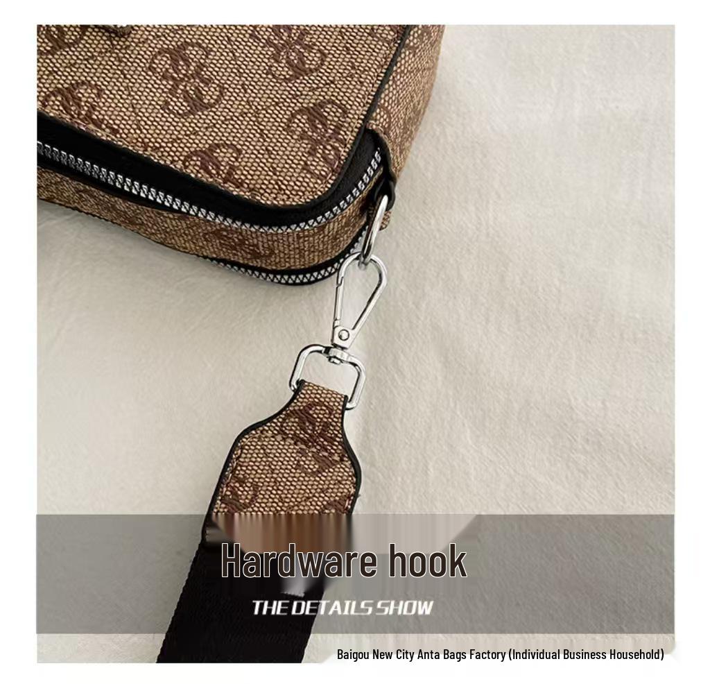 Women's Crossbody Camera Bag with Wide Shoulder Strap - Fashionable 2025 Letter Design