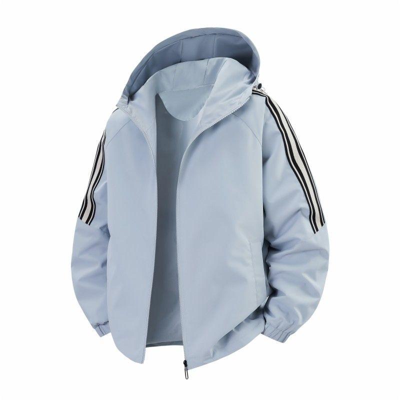 

Wassup Men s Jacket Spring and Autumn New American Style Patchwork Workwear Jacket Men s Trendy Waterproof Casual Jacket Glacier Blue M