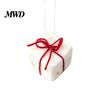 Festive Home Party Supplies Christmas Felt Ornament, Handmade Wool Santa Candy Cane House Soft Woolen Decorations for Kids Snowman Hanging Holiday