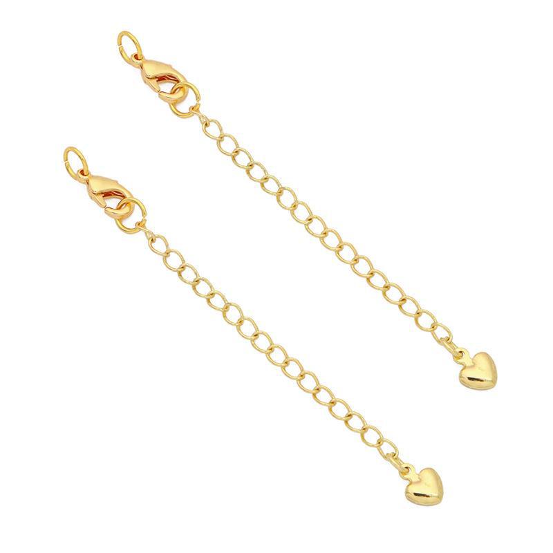 Color-Protective 14K Gold-Plated Tail Chain Extension for DIY Jewelry