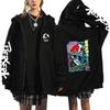 Berserk Japonské Anime Mikiny s Kapucí na Zip Dámské Pánské Mikina Harajuku Kreslené Bundy Unisex Kabáty Topy Hip Hop Mikina Streetwear