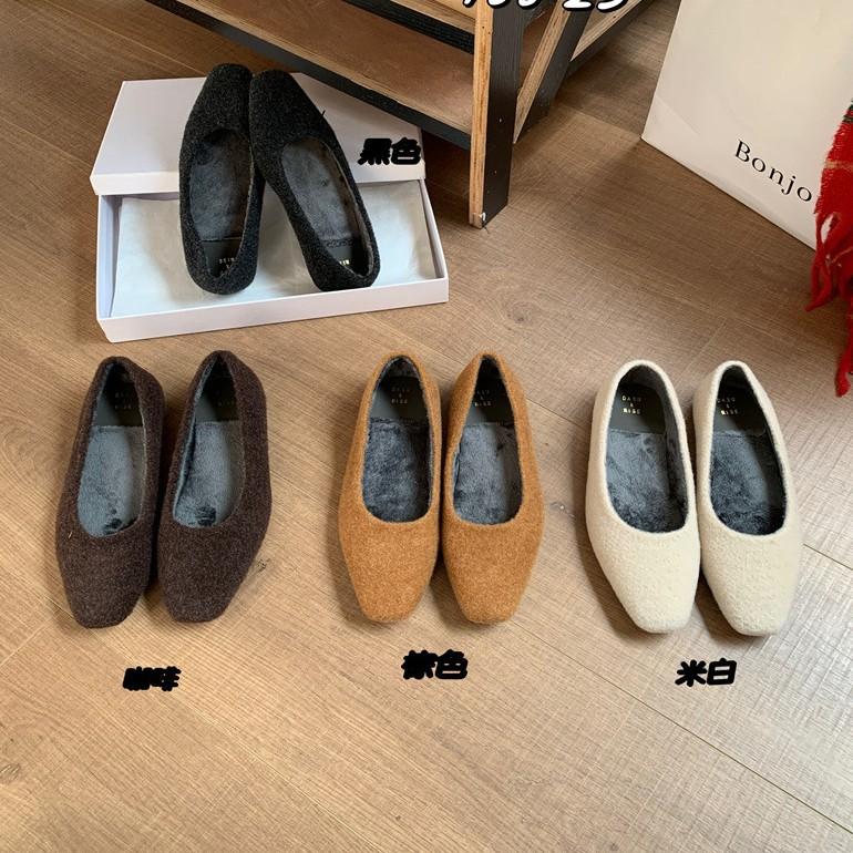 2025 autumn new suede versatile work shoes square head one pedal elegant lady temperament shallow mouth single shoes women