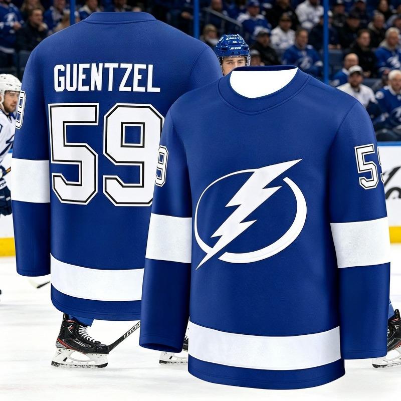Tuta da Allenamento per Hockey su Ghiaccio da Uomo Nuova 2026 - Serie Fulmine T-shirt Sportiva a Maniche Lunghe Stampata 3D Bambini