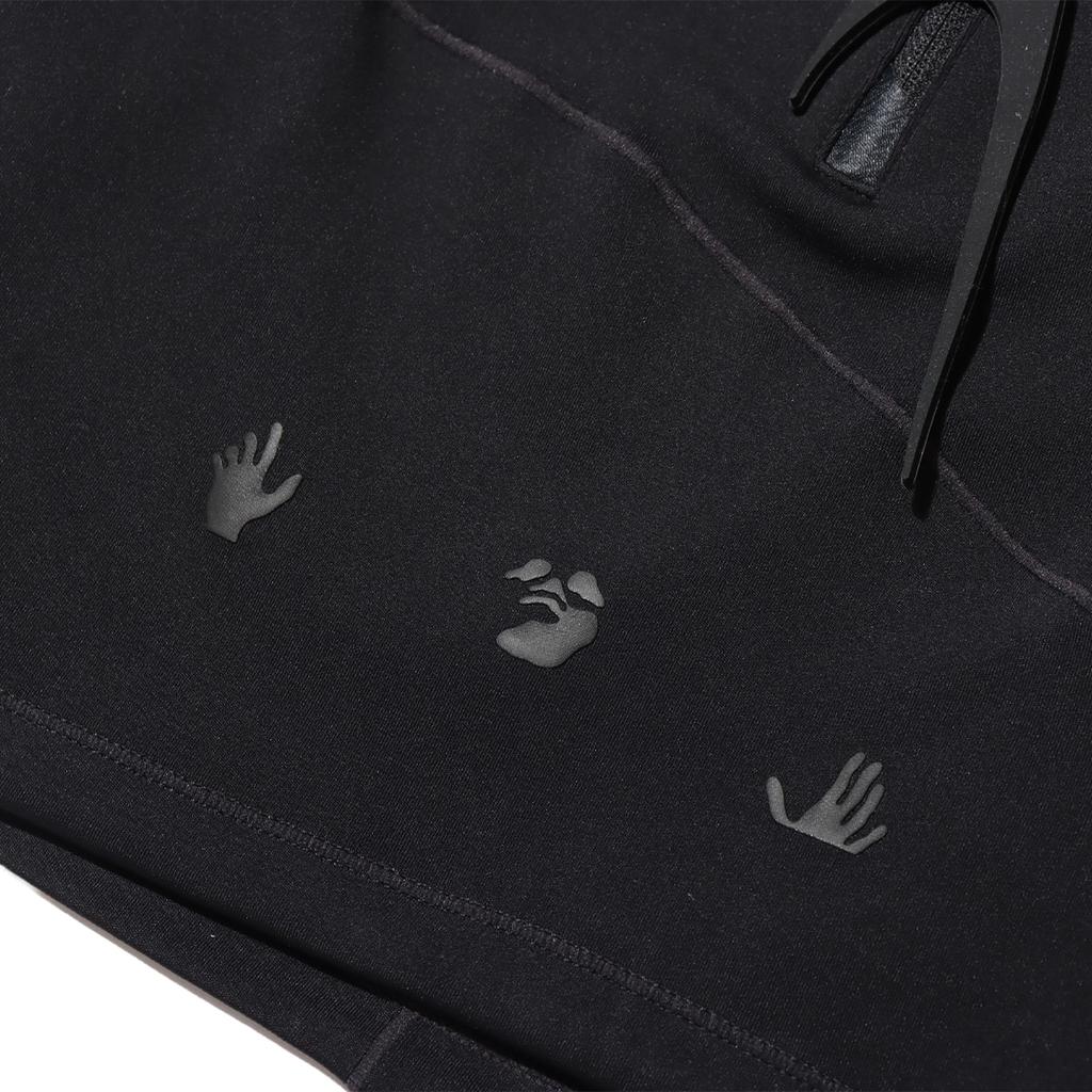 Nike x Off-White FW23 Solid Color Half-Zip Cropped Sweatshirt Women Tops Black DV5559-010