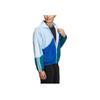 Adidas Neo Small Logo Color Block Striped Print Zip Jacket Men Jacket Blue HC9661
