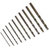 10pcs HSS M35 Cobalt Drill Bit 1-6mm For Metal Stainless Steel Drilling Cutter