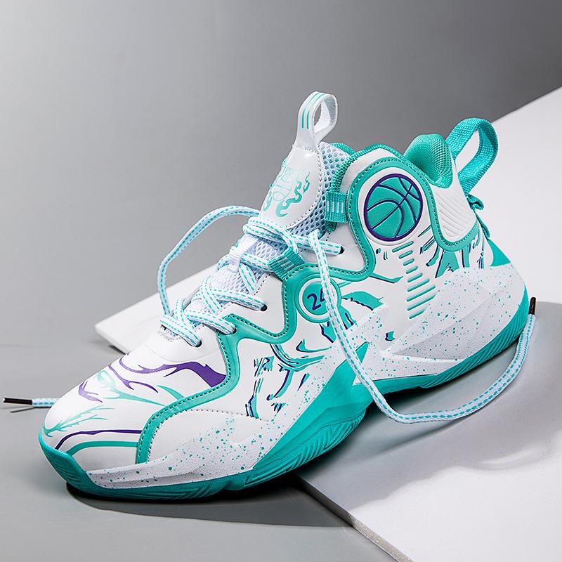 Men Professional High-top Basketball Shoes Men's Cushioning Light Basketball Sneakers Women Mesh Breathable Outdoor Sports Shoes