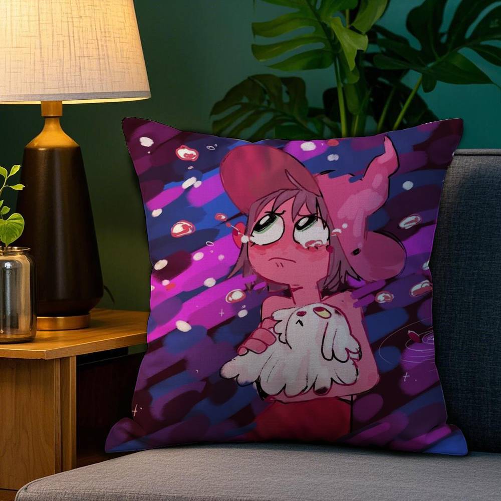 The M-Midnight Gosple Pillow Case Plush Linen Soft Double Sided Printed Design Throw Cushion Decorative Home