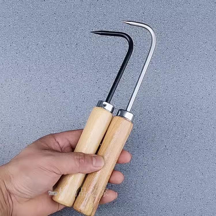 Beech Wood Single Claw Root Hook for Bonsai Maintenance and Soil Loosening