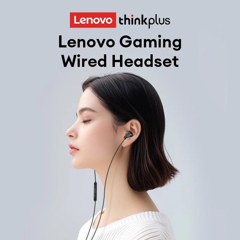 Originalt Lenovo TW16 Gaming Trådbundet Headset Subwoofer 9D Surroundljud Hifi-ljud Musikheadset Sport In-Line Semi-In-Ear Hörlurar