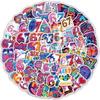 3 Set Neon Six Seven Graffiti Stickers Funny Numbers Creative Cartoon Decal DIY Luggage Phone Cup Guitar Scrapbook Holiday Gift Novelty Stationery