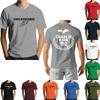 Men's  Popular T-shirt Printed Round Neck Short Sleeve T-shirt