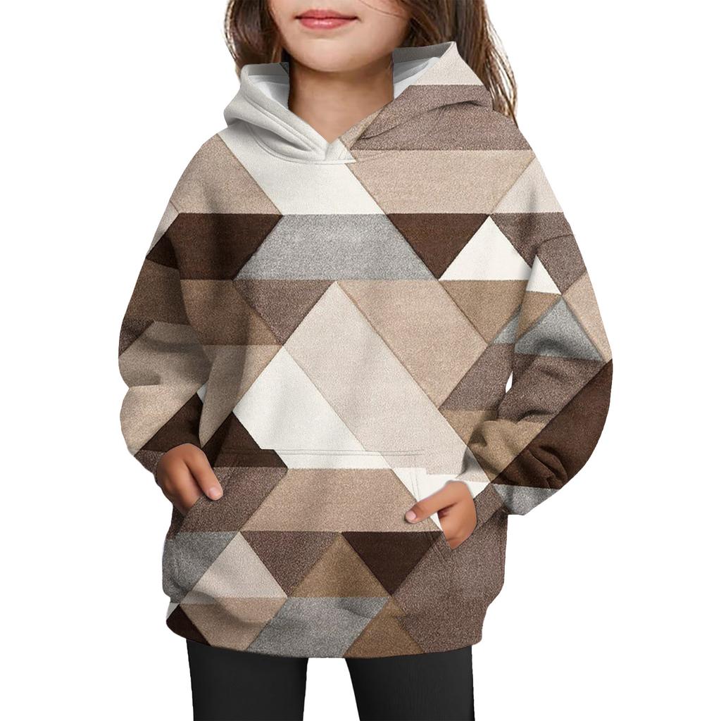 Girls' Hooded Tie-Dye Sweatshirt - Pullover Print Top