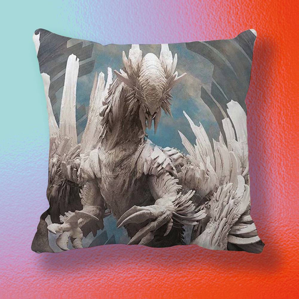 Monster HHunter Game Pillow cover Soft Microfiber Pillowcase Home Sofa Decor Surprise Decorative printed