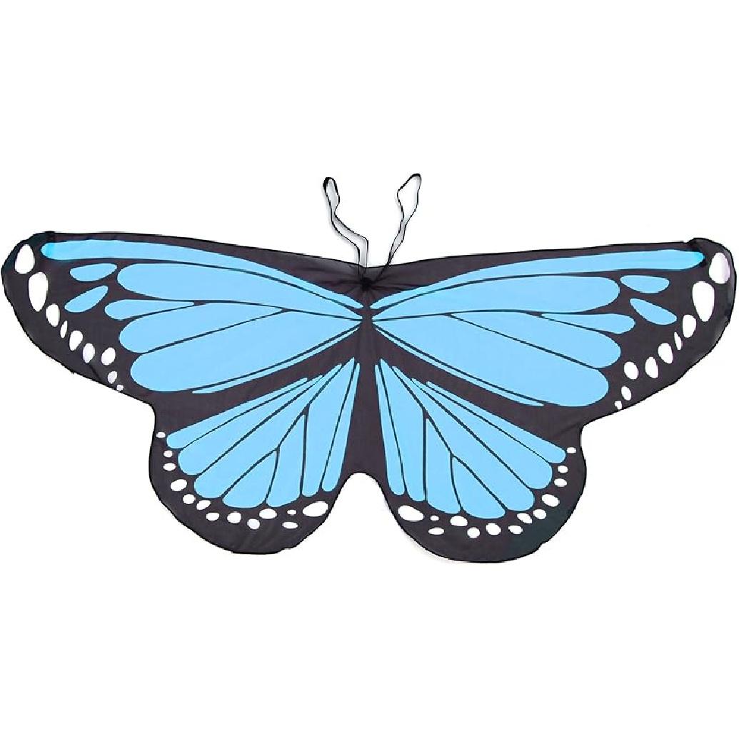 CISMARK Kids Monarch Butterfly Wings Costume for Halloween Party One Size