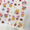 5D Embossed Star & Cartoon Nail Art Stickers for Christmas