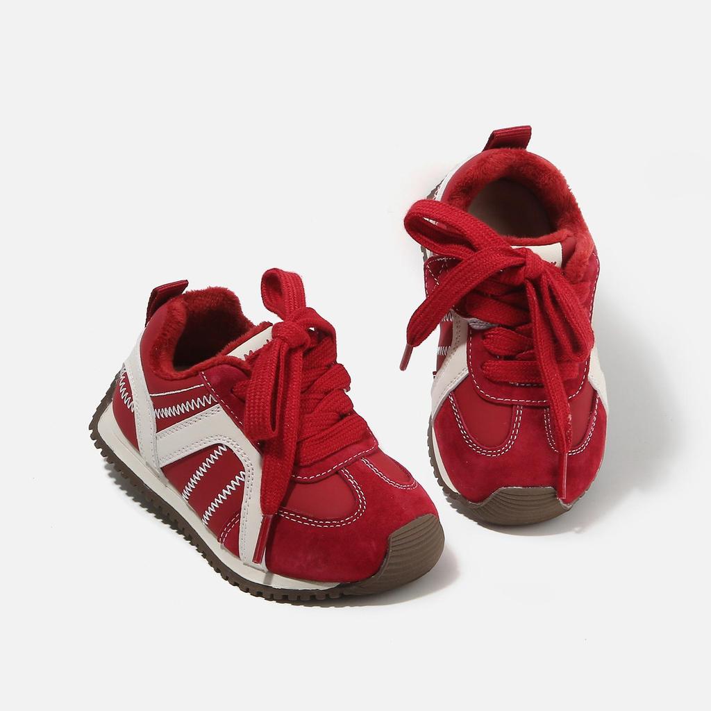 Zimowe buty niemowlęce z miękką podeszwą - Wyściełane aksamitem, Unisex, Styl codzienny i sportowy