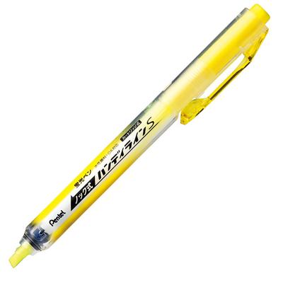 PENTEL Surligneur Handy Line 10 Stylos, Style Click S, SXNS15-G, Jaune,