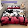 Bicycles Forest Print 3Pcs Bedding Setduvet Cover With 2 Bedropillowcase Home Birthday Gift