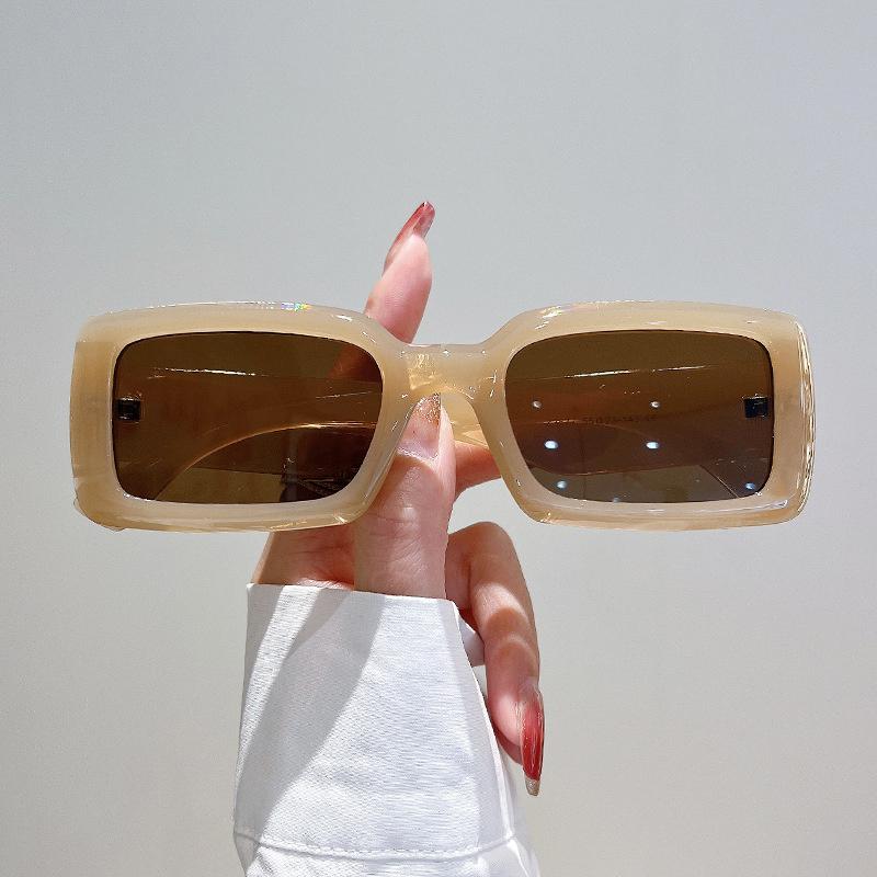 Vintage Rectangle Sunglasses Fashion Square Candy Color Shades Eyewear Trendy Retro Women Brand Design Uv400 Sun Glasses