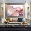 Abstract Pink Gold Porple Marble Poster Prints For Living Room Contemporary Home Decor Nordic Modern Canvas Painting Wall Art (with Frame)