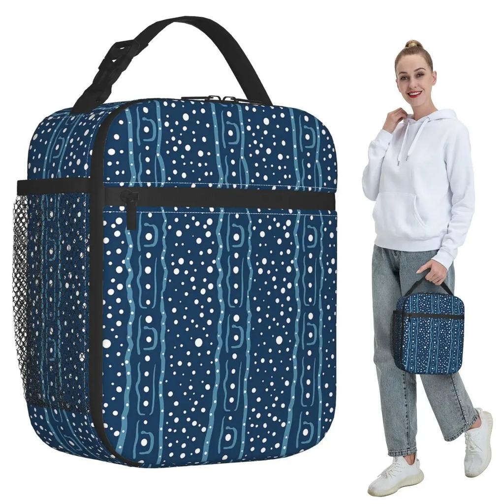 Whale Shark Pattern Insulated Lunch Bag for Kids School Cooler Thermal Food Box Tote Leakproof Lunch Boxes Container