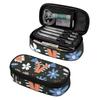 Pen Case Large Capacity 300D Polyester Zip Around Closure with Main Compartment Mesh Pocket and Pen Slots for Classroom Use