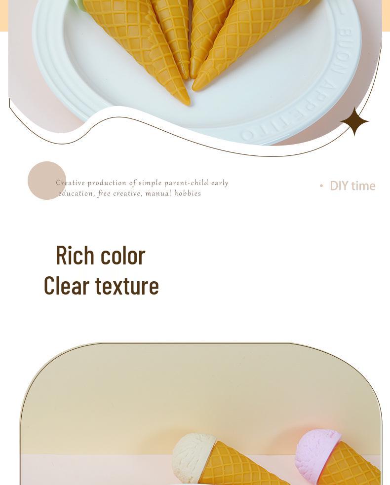 Realistic Ice Cream Cone Model for Shop Displays