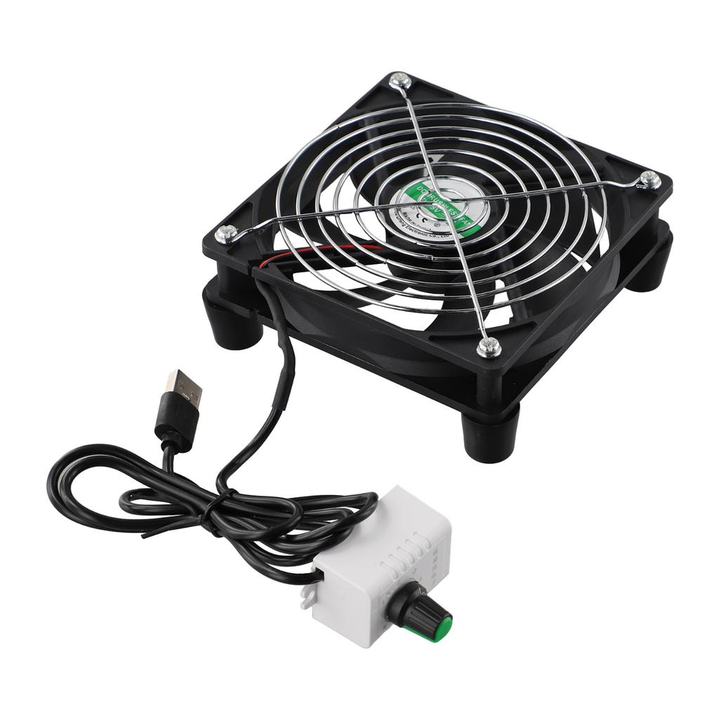 5V Cooling Fan Silent High Speed Fan Home Use Indoor Use Oil Motor USB Powered Mesh Pad 3000 RPM Rotation Speed