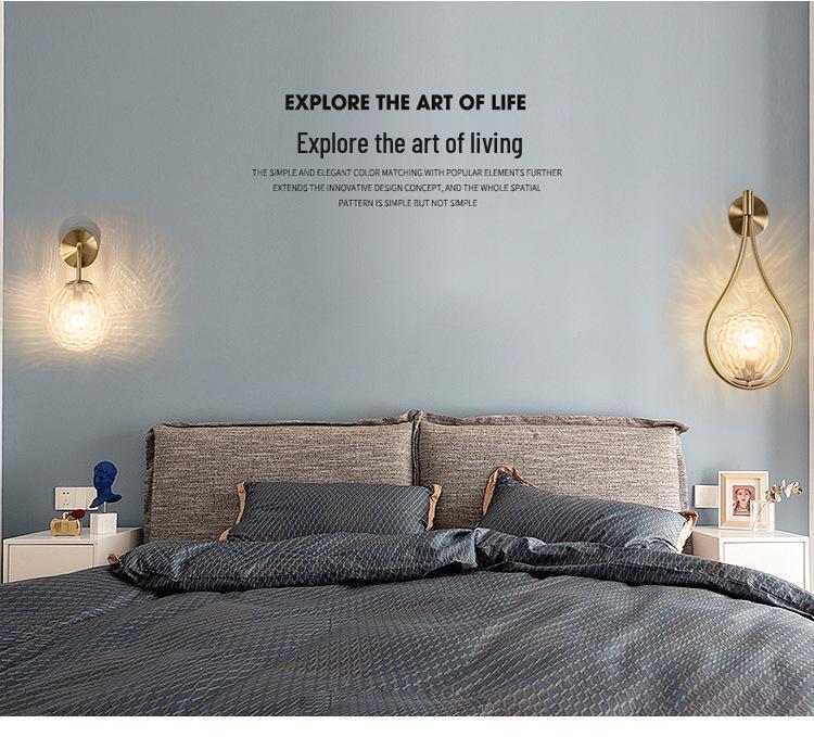 Nordische Gold Wandleuchte: Moderne Eleganz für Wohnzimmer, Schlafzimmer oder Treppenhaus