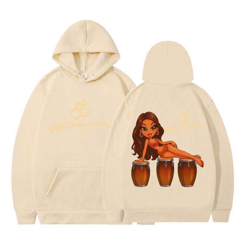 Singer Karol G Tropicoqueta 2025 New Album Sweatshirts Man Woman Hip-hop Fashion Hoodies Long-sleeved Loose Casual Sweatshirts