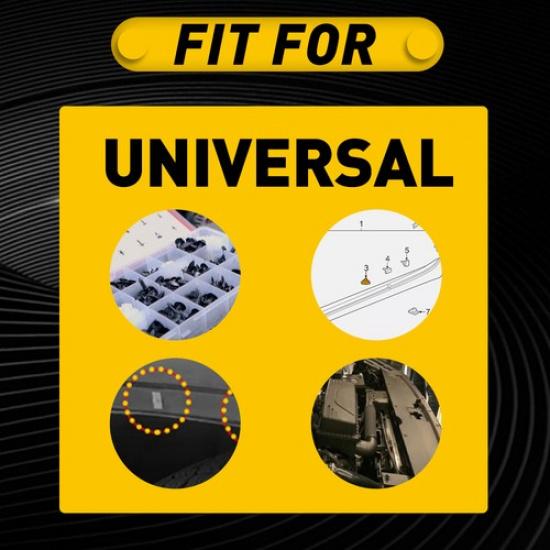 Panel 100x Moulding Rocker Set Trim Clip Exterior for 19352782 Hole Into 9mm