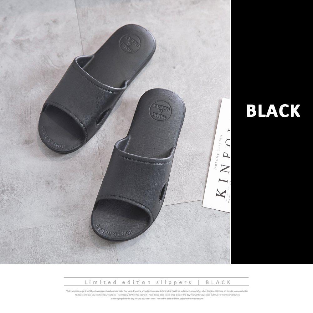 Mianshe Nordic Ultra-Lightweight Sandals Unisex Black L Non-Slip Hygienic Easy to Walk Guest Use