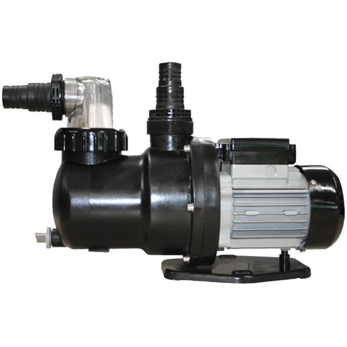Pompe de filtration GRE 0,75 CV pour piscine - 9,5 m3/h - avec pré-filtre