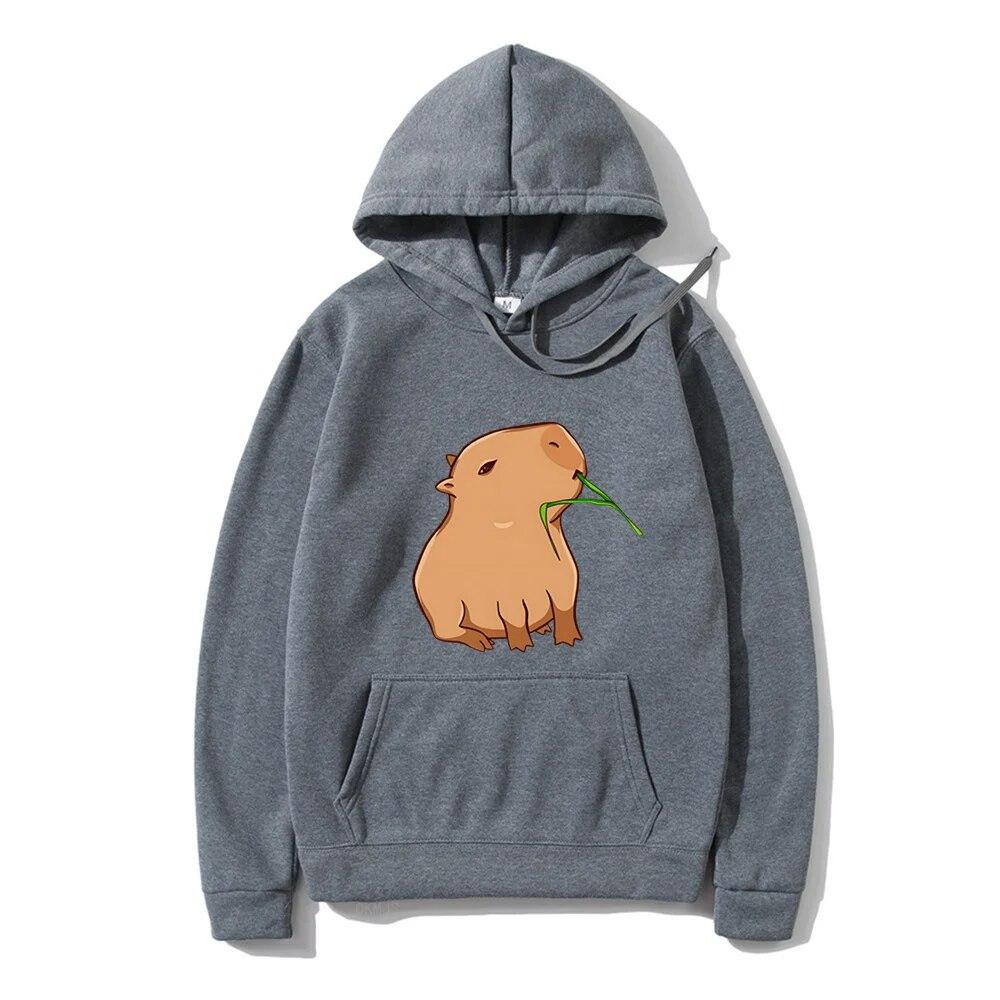 Funny Capybara Print Unisex's Hoodies Kawaii Cartoon Tops Sweatshirt for Girls Unisex Fashion Harajuku Graphic Hooded Pullovers