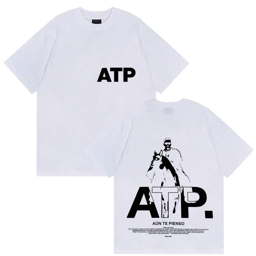 2025 Summer NQK Atpunte Pienso Concert Album Tshirt Male Y2K Hip Hop Goth Short Sleeve Fashion High Quality Cotton Tshirt
