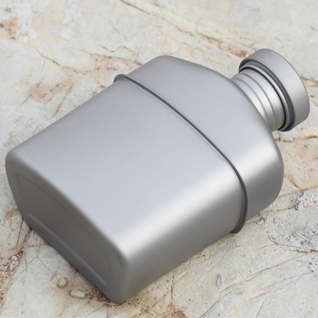 Lixada 1100ml Titanium Water Bottle Ultralight Kettle Drinking Bottle with Camouflage Bag Outdoor Cookware for