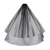 Elegant Double Layer Bridal Veil With Comb Easy To Wear White Headpieces Hair Decoration For Weddings And Photography