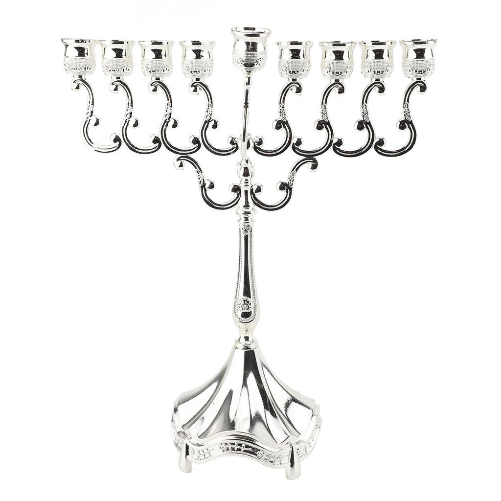 Candle Holder 9 Branches Alloy Vintage Decorative Candlestick Holder for Weddings