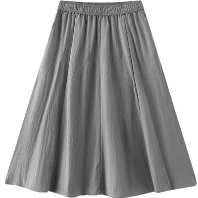 Semir Damen Sommer Elastischer Bund A-Linienrock