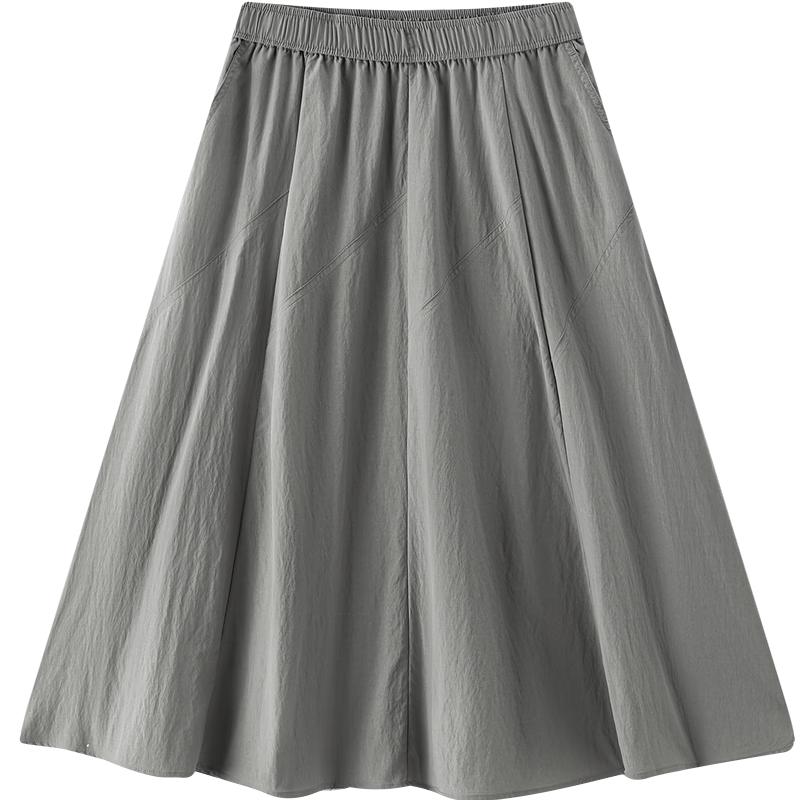 Semir Women's Summer Elastic Waist A-Line Skirt