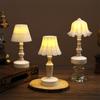 Mini LED Night Light Battery Powered Cute Flower Shape Nordic Table Lamp Warm Light for Bedroom Children Gift Home Decor