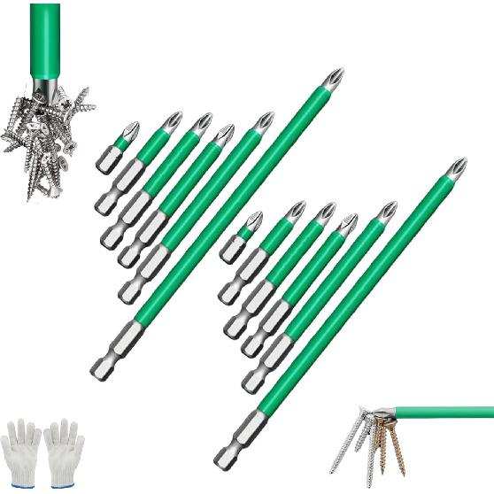 Portraitw Strong Magnetic Durability Screwdriver Drill Bit Set, Universal Drill Screwdriver Bit Set, Anti Slip Screwdriver Bit Set, Universal