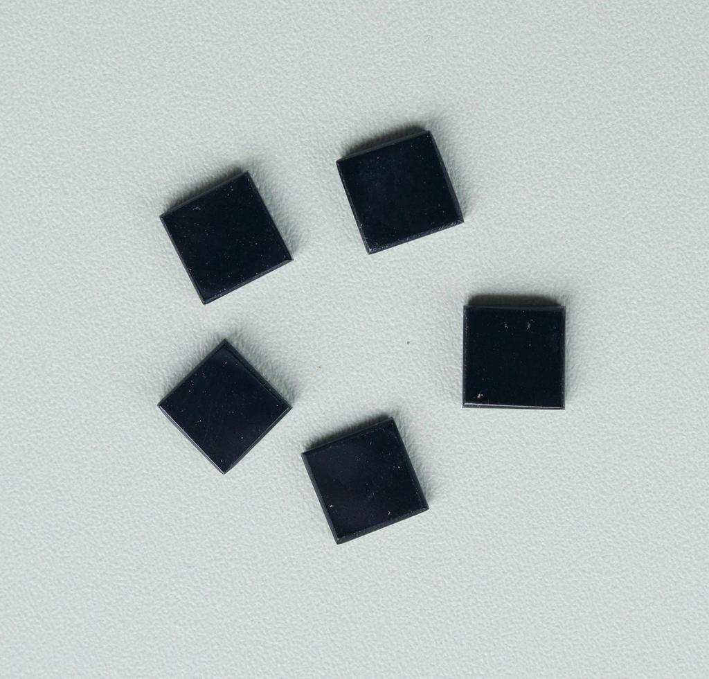 Natural Black Onyx Square Cabochon Gemstone | Polished Loose Stone for Jewelry Making
