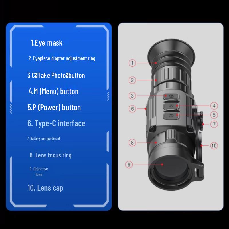 LONGOT New P2/P3/P6 High-Definition Thermal Imaging Night Vision Imager